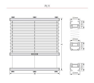 Configurator pleated blind pl11 summary