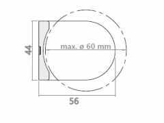 001-Bracket CASF rullgardiner dimensioner 001