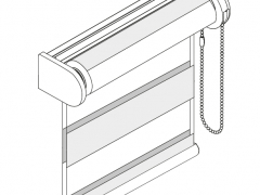 Duo rullgardin RT45D