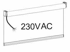 rullgardin med inbyggd motor 230 vac