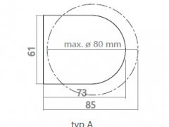002-Bracket RBF RT40F rullgardiner typ A dimensions 001