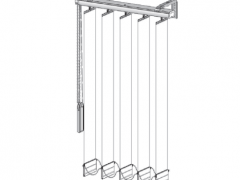 000-Lamellgardin med lin reglage