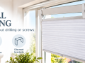 Screw-Free Installation of Window Blinds and Sun Protection