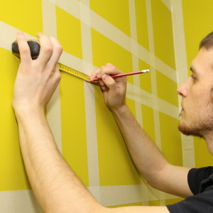 Måttagning på vägg rullgardiner