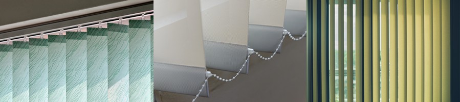 Fabric slats for vertical blinds – made-to-measure fabric strips in various colours