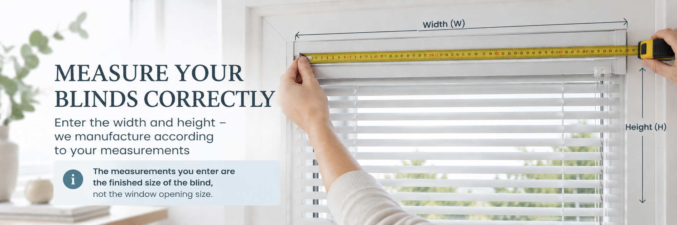 Measuring windows before ordering blinds – instructions for ordering and installation