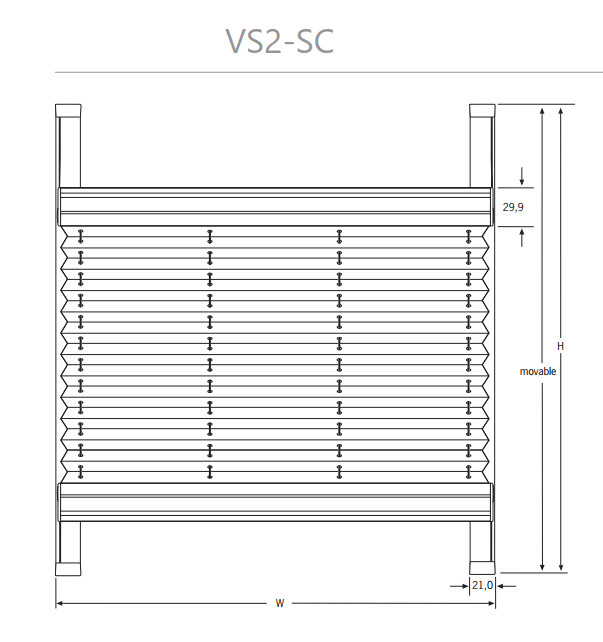 Plissegardin Cosiflor VS2-SC